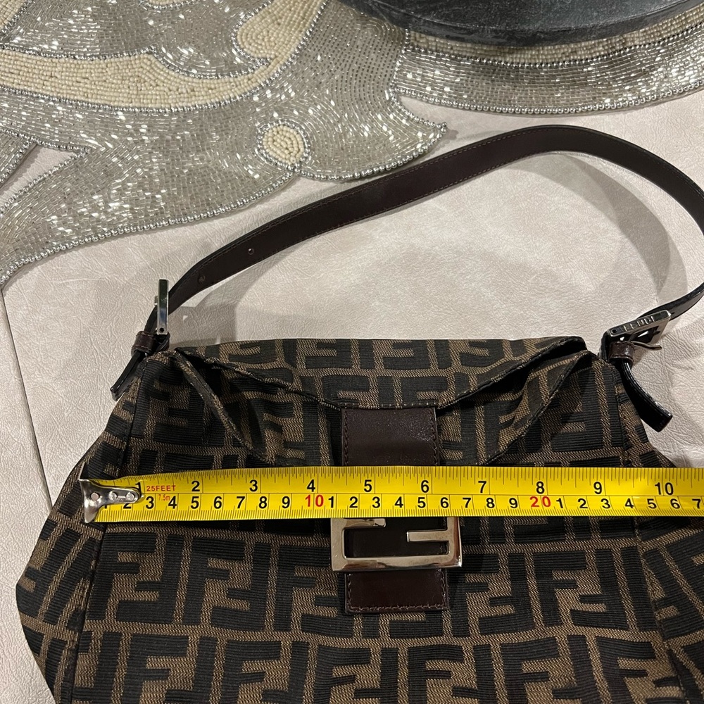 🖤🤎Fendi Zucca Mama Baguette Double flat 🤎🖤 - Picture 12 of 14